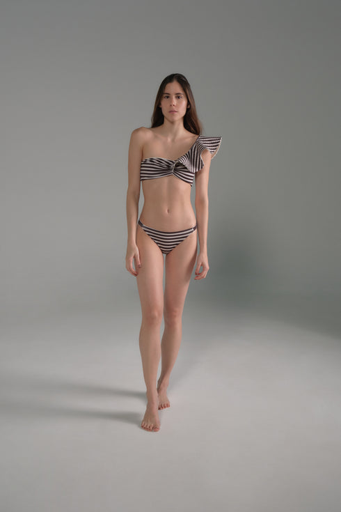 Potosi Bottom / Black & White Stripes